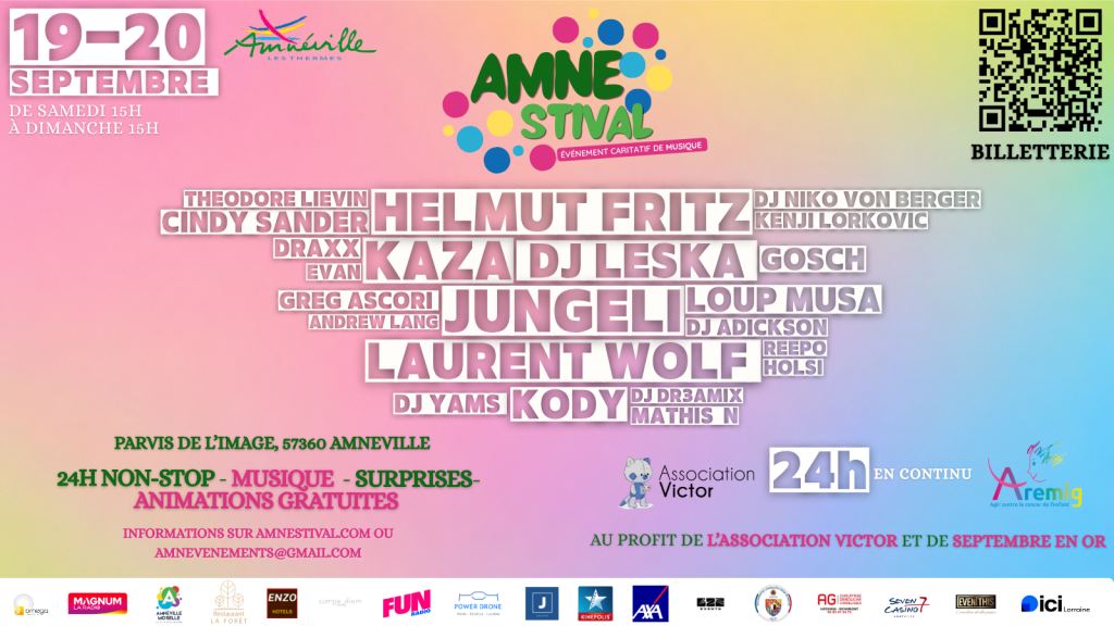Amné’stival 2026 Amnéville programmation officielle 24 heures non-stop